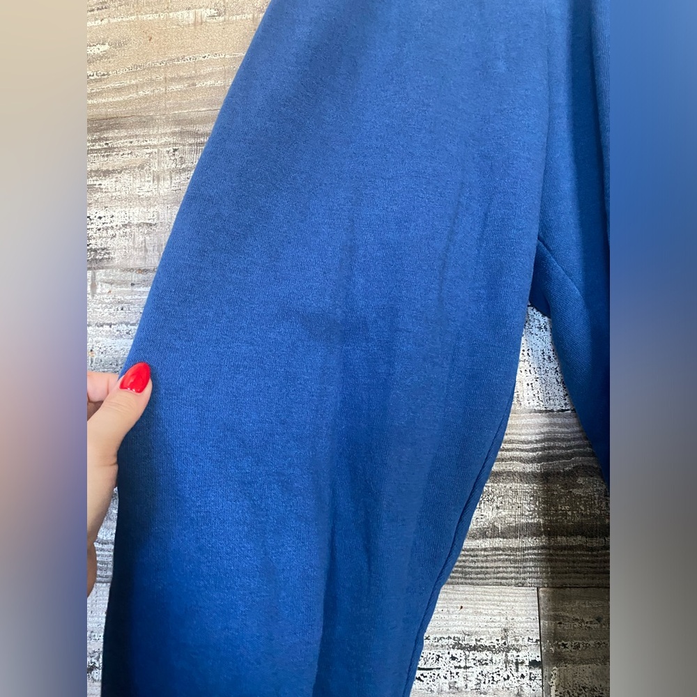 Aviator Nation Blue Smiley Face Cropped Sweatshirt & Joggers Set - Picture 3 of 9